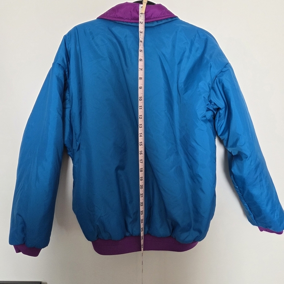 Columbia Womens Large Blue and Purple Revsible Insulated Coat - Picture 6 of 8